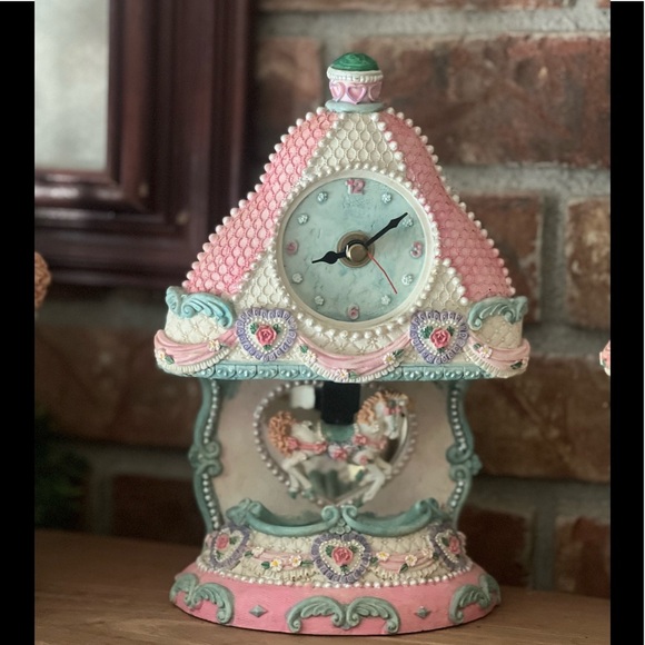 🩷 Rare Vintage Victorian Heart 
Carousel Horse - Picture 7 of 9